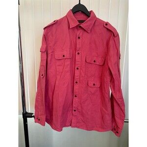 Men’s Banana Republic Pink Explorer Button down Shirt Size Large